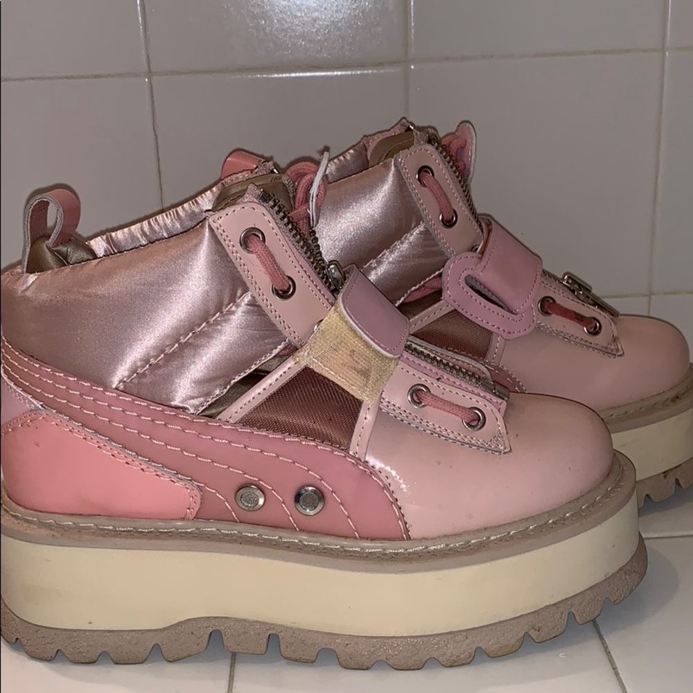 Fenty x Puma Pink Sneaker boots